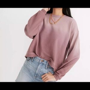 Madewell Dip Dye Ombré Lilac Sweater